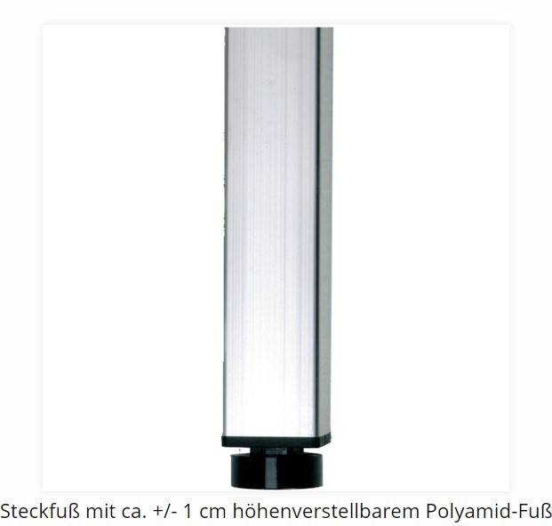 Steckfuß mit Polyamid Fuß (20 cm) 