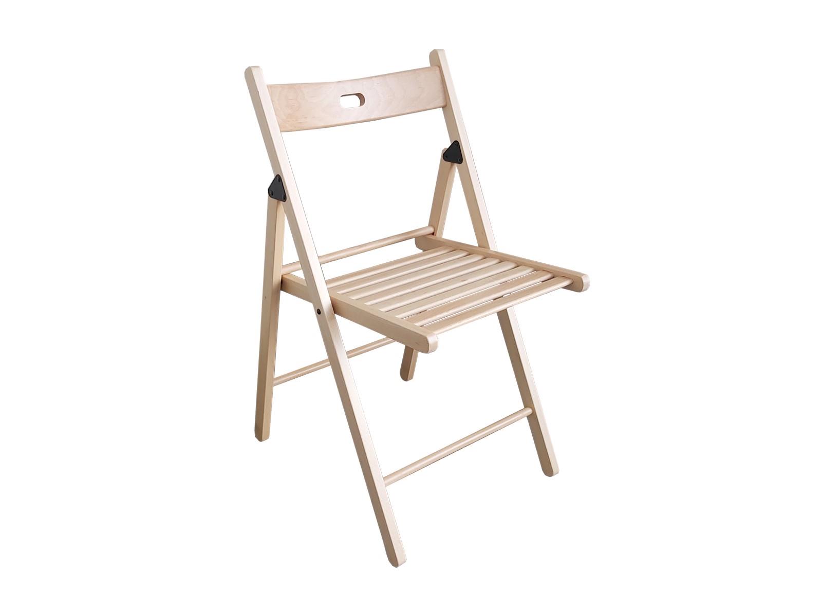 Holzklappstuhl Buche I (Farblos lackiert)